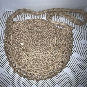 Woven Straw‎ Bag Braided Jute Shoulder Handbag